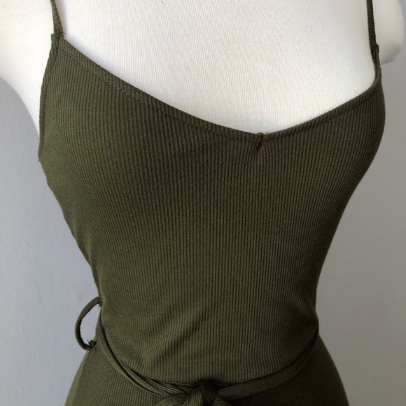 Moss Green Jumpsuit - Picture 2 of 4